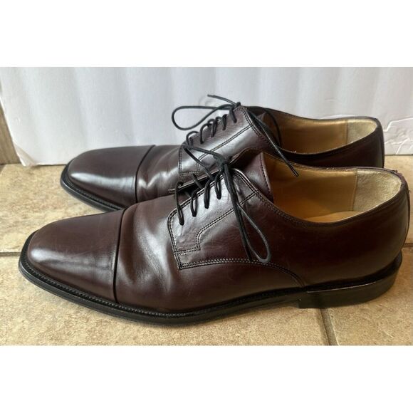 Johnston & Murphy Other - JOHNSTON & MURPHY MENS BROWN ALL LEATHER CAP TOE DRESS SHOE, SIZE‎ 10.5M